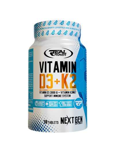 Real Pharm Vitamin D3+K2 90tabs