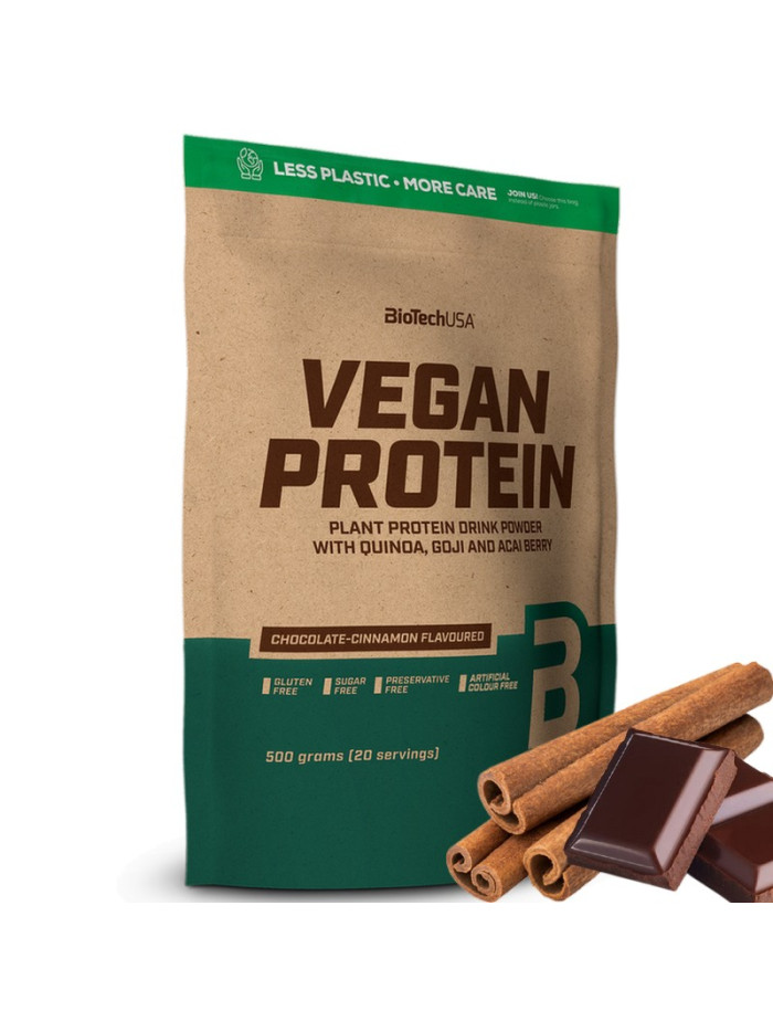 Białko wegańskie BioTechUSA Vegan Protein 500g czekolada-cynamon w sklepie Pakuj ZDROWIE Gdańsk Wrzeszcz