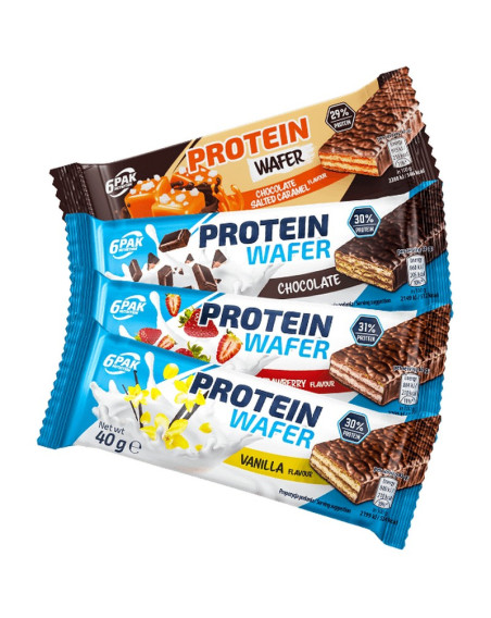 Wafelek proteinowy 6PAK Protein Wafer 40g mix smaków w sklepie Pakuj ZDROWIE Gdańsk Wrzeszcz