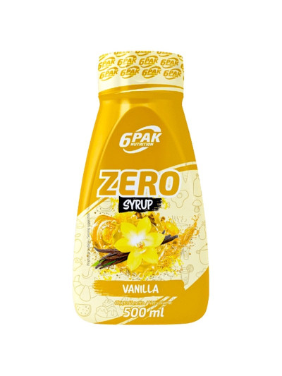 Syrop bez dodatku cukru 6PAK Syrop Zero kalorii 500ml Vanilla w sklepie Pakuj ZDROWIE Gdańsk Wrzeszcz