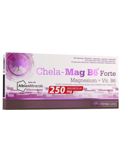 Magnez w kapsułkach OLIMP Chela Mag B6 Forte 60 kaps w sklepie Pakuj ZDROWIE Gdańsk Wrzeszcz PRZÓD