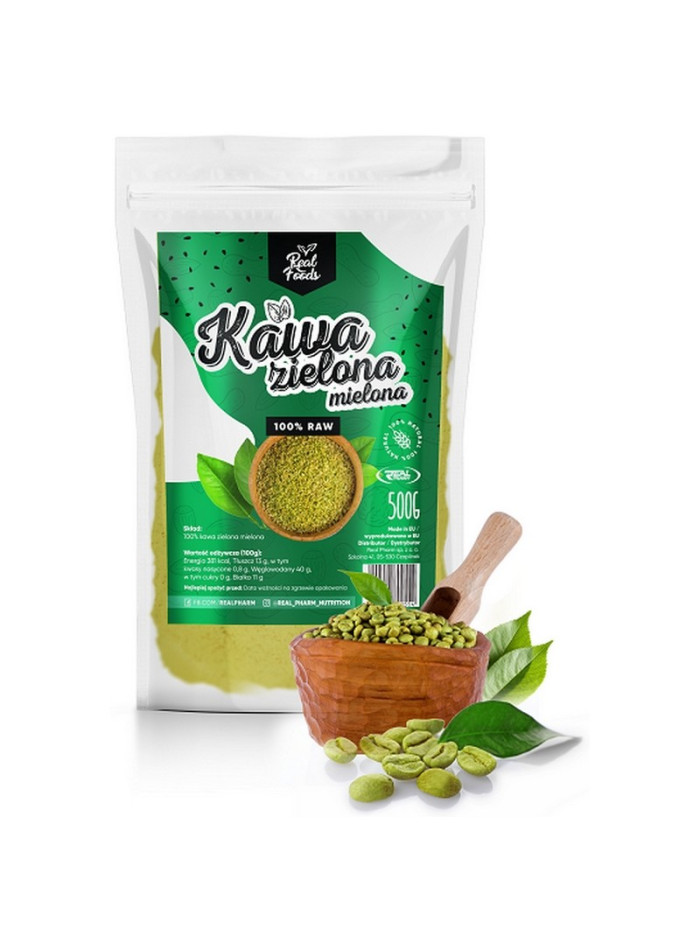 REAL FOODS Kawa zielona 500g - 1
