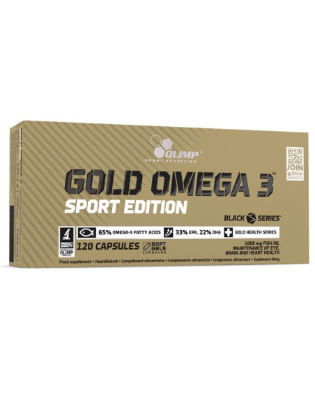 Zdrowe kwasy tłuszczowe OLIMP Gold Omega 3 Sport Edition 120 kaps w sklepie Pakuj ZDROWIE Gdańsk Wrzeszcz