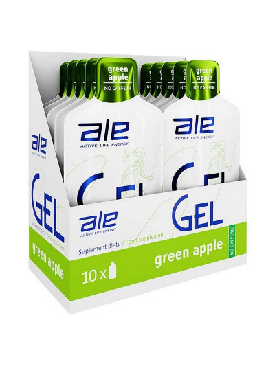 Żele Energetyczne ALE Active Energy Gel BOX 10x 55,5 g green apple w sklepie Pakuj ZDROWIE Gdańsk Wrzeszcz