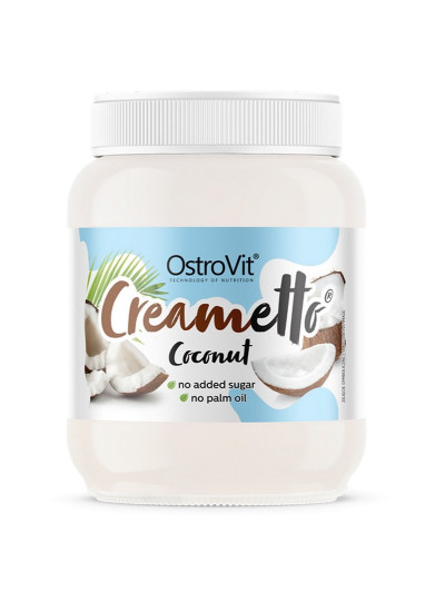 Naturalny krem OSTROVIT Creametto 320 g coconut o smaku kokosowym w sklepie Pakuj ZDROWIE Gdańsk Wrzeszcz