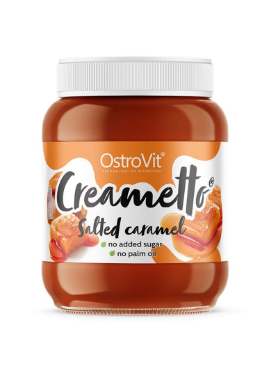 Naturalny krem OSTROVIT Creametto 350 g duo o smaku słonego karmelu w sklepie Pakuj ZDROWIE Gdańsk Wrzeszcz