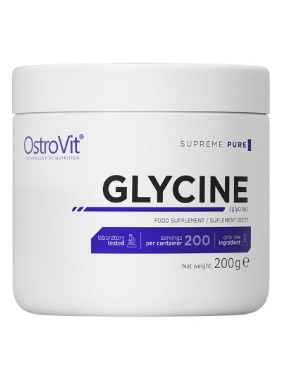 Glicyna w proszku OSTROVIT Supreme Pure Glycine 200 g w sklepie Pakuj ZDROWIE Gdańsk Wrzeszcz