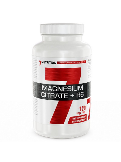 Cytrynian Magnezu 7Nutrition Magnesium Citrate+B6 120vcaps w sklepie Pakuj ZDROWIE Gdańsk Wrzeszcz