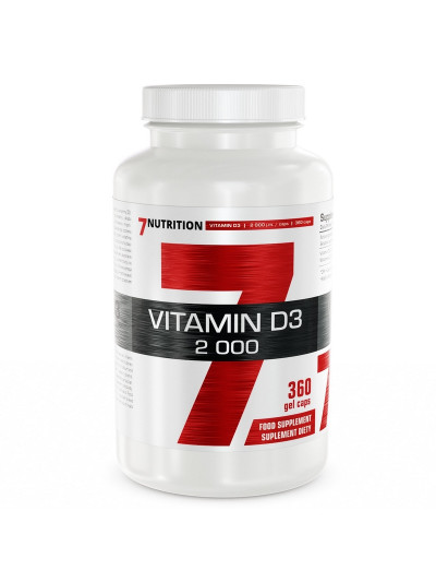 7NUTRITION Vitamin D3 2000 360 gcaps
