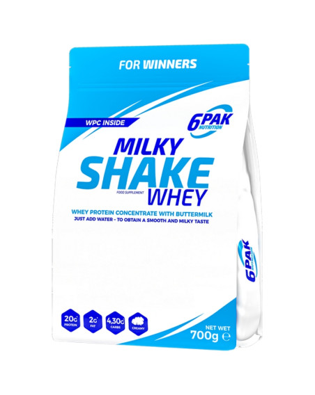 Białko 6PAK Milky Shake Whey 700g w sklepie Pakuj ZDROWIE Gdańsk Wrzeszcz