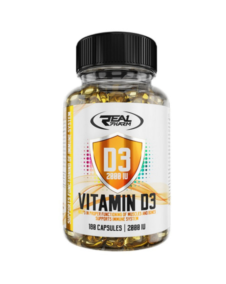 Real Pharm Vitamin D3 2000IU 180kaps - 1