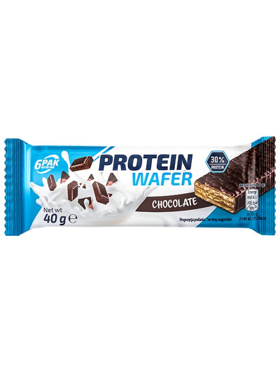 Wafelek proteinowy 6PAK Protein Wafer 40g czekolada w sklepie Pakuj ZDROWIE Gdańsk Wrzeszcz
