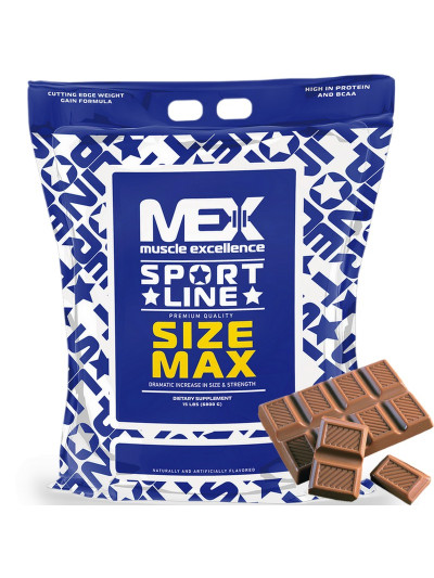 Gainer MEX Muscle Excellence Size Max 6800g czekolada w sklepie Pakuj ZDROWIE Gdańsk Wrzeszcz