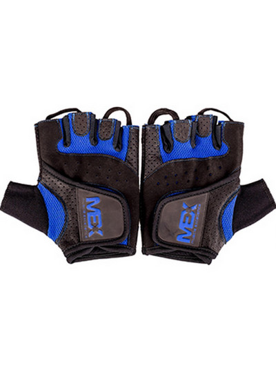 Rękawiczki treningowe MEX Muscle Excellence M-FIT Men's Gloves niebieskie w sklepie Pakuj ZDROWIE Gdańsk Wrzeszcz